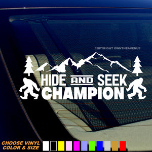 Hide And Seek Champion Bigfoot Funny Car Truck Vinyl Decal Sticker