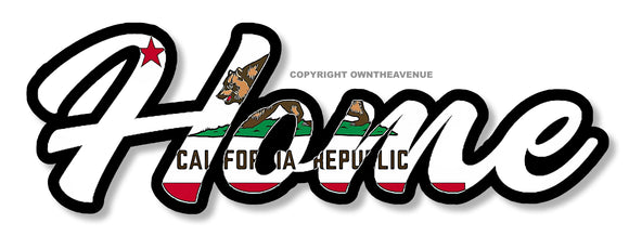 Home California Bear Flag Car Truck Window Bumper Laptop Vinyl Sticker Decal 5