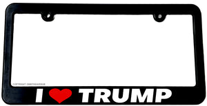 I Love Trump License Plate Frame