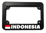 Indonesia World Country Flag Motorcycle License Plate Frame