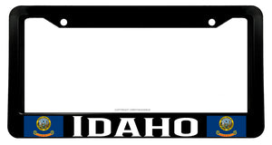 Idaho Flag Car Truck Auto License Plate Frame Model - 02873 - OwnTheAvenue