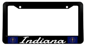 Indiana Flag Car Truck Auto License Plate Frame - OwnTheAvenue