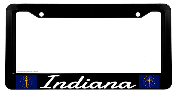 Indiana Flag Car Truck Auto License Plate Frame - OwnTheAvenue