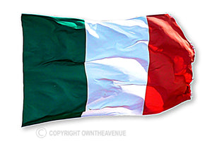 Italy Italian Flag Wavey Rugged Vintage Style Sticker Decal 3.75" Inches - OwnTheAvenue