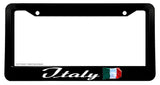 Italy Italian Flag Wavey Vintage Style Euro Racing Drifting License Plate Frame - OwnTheAvenue