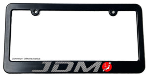 JDM Japanese Kanji Racing Drifting Carbon Vinyl Print Slim License Plate Frame - OwnTheAvenue