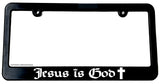 Jesus Is God Christian Religious License Plate Frame - OwnTheAvenue