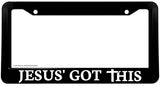 Jesus' Got This Christian Cross License Plate Frame - OwnTheAvenue