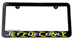 Jet Fuel Only Exotic Supercar Sports JDM Racing Drifting Slim License Plate Frame - OwnTheAvenue