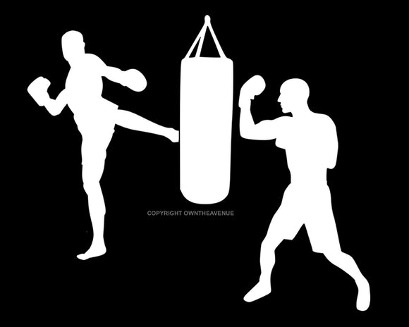 Kickboxing Sports Gym Boxing Car Truck Vinyl Decal Sticker 4