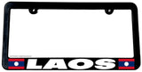 Laos World Country Flag Car Truck License Plate Frame