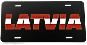 Latvia Country World Flag Pride License Plate Cover - OwnTheAvenue