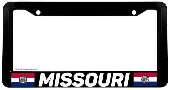 Missouri Flag Car Truck Auto License Plate Frame - OwnTheAvenue