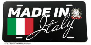 Made In Italy Italian Euro Racing Drifting Flag License Plate Cover - OwnTheAvenue