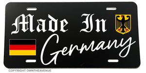 Made In Germany Euro Racing German Flag Auto Car Truck License Plate Cover - OwnTheAvenue