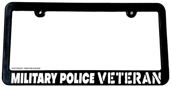 Military Police Veteran Patriotic Patriot License Plate Frame - OwnTheAvenue