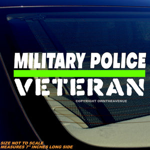 Military Police Veteran Patriotic USA America Car Truck Vinyl Sticker Decal 7" - OwnTheAvenue