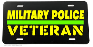 Military Police Veteran Patriotic USA America License Plate Cover - OwnTheAvenue
