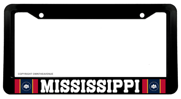 Mississippi Flag Model V01 Car Truck Auto License Plate Frame - OwnTheAvenue