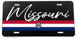 Missouri Flag Stripe Colors Car Truck License Plate Cover - OwnTheAvenue