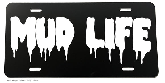 Mud Life Off Roading Diesel Mudding 4x4 Car Truck License Plate Cover - OwnTheAvenue