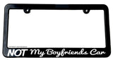 Not my Boyfriends Car JDM Racing Drifting Girl Slim License Plate Frame - OwnTheAvenue