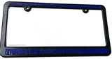 Blue Sparkling Crystal Diamond Bling Rhinestone License Plate Frame - OwnTheAvenue