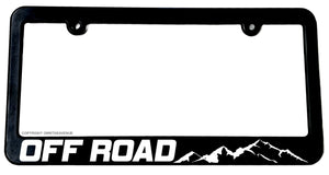 Off Road Mountains Nature Hiking Camping Slim Style License Plate Frame