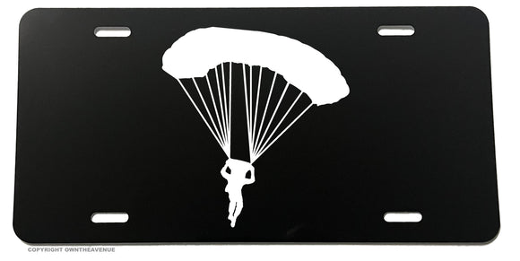 Parachute Parachuting Skydiving Skydiver License Plate Cover - OwnTheAvenue