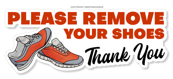 Please Remove Your Shoes Vinyl Sticker Home Decal 5