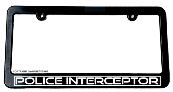 Police Interceptor License Plate Frame - OwnTheAvenue