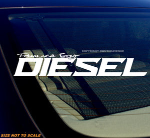 Powered By Diesel Windshield Decal Sticker Diesel Turbo Truck Lift Mud - OwnTheAvenue