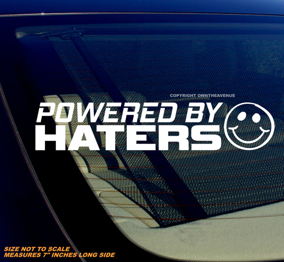 Powered By Haters Funny Joke Gag JDM Racing Drifting V01 Vinyl Decal 7