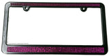 Purple Sparkling Crystal Diamond Bling Rhinestone License Plate Frame - OwnTheAvenue