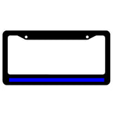 Blue Line Reflective Support Police License Plate Frame - OwnTheAvenue