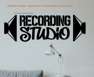 Recording Studio Music Hip Hop Subwoofer Wall Decor Decal For Business Office