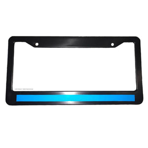 Blue Line Reflective Support Police License Plate Frame - OwnTheAvenue