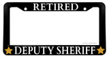 Retired Deputy Sheriff Support Law Enforcement License Plate Frame - OwnTheAvenue