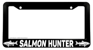 Salmon Hunter Funny Joke Fishing Car Truck License Plate Frame - OwnTheAvenue