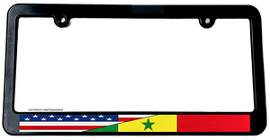 USA American Senegal World Flag Country License Plate Frame - OwnTheAvenue