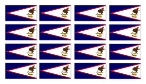 x12 Pack Samoan Samoa Flag WSM WS Car Truck Window Bumper Sticker Decal 2" Each - OwnTheAvenue