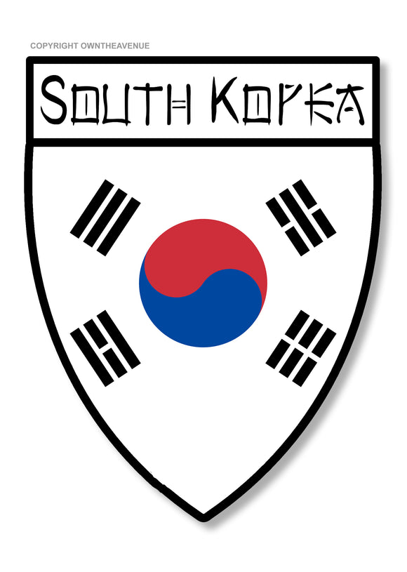 South Korea Badge Logo Shield Car Truck Vinyl Sticker Decal 3.5