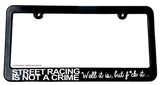 JDM Street Racing Drifting Funny Slim License Plate Frame Choose Color - OwnTheAvenue