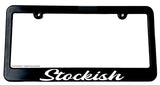 JDM Stockish Race Drift Low Funny Turbo Slim Black License Plate Frame - OwnTheAvenue