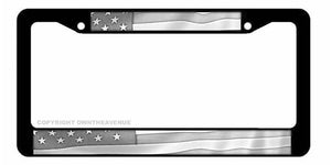 Subdued Subdue USA American Flag Wavey Style Car Truck Auto License Plate Frame