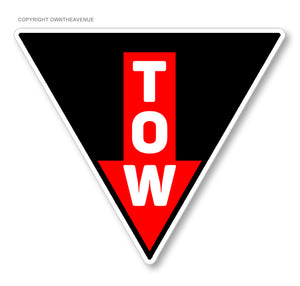 Tow Point Racing Safety Arrow JDM Drifting Vinyl Sticker Decal 3.5" - OwnTheAvenue