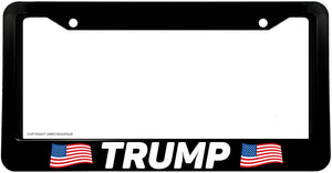 Trump USA American Flag Car Truck Auto License Plate Frame