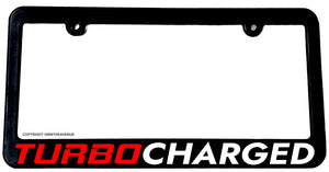 Turbo Charged JDM Racing Drifting Import Euro Race License Plate Frame - OwnTheAvenue