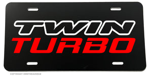 Twin Turbo JDM Racing Drifting Import Race License Plate Cover - OwnTheAvenue