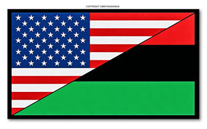 USA American African Africa World Flag Country Vinyl Sticker Decal 3.5" - OwnTheAvenue